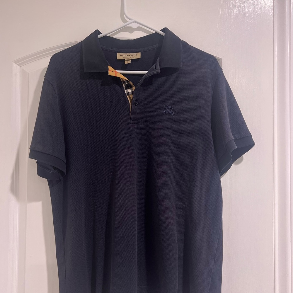 Burberry Dark Blue Polo Shirt